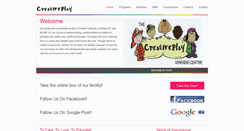 Desktop Screenshot of creativeplaylearning.com